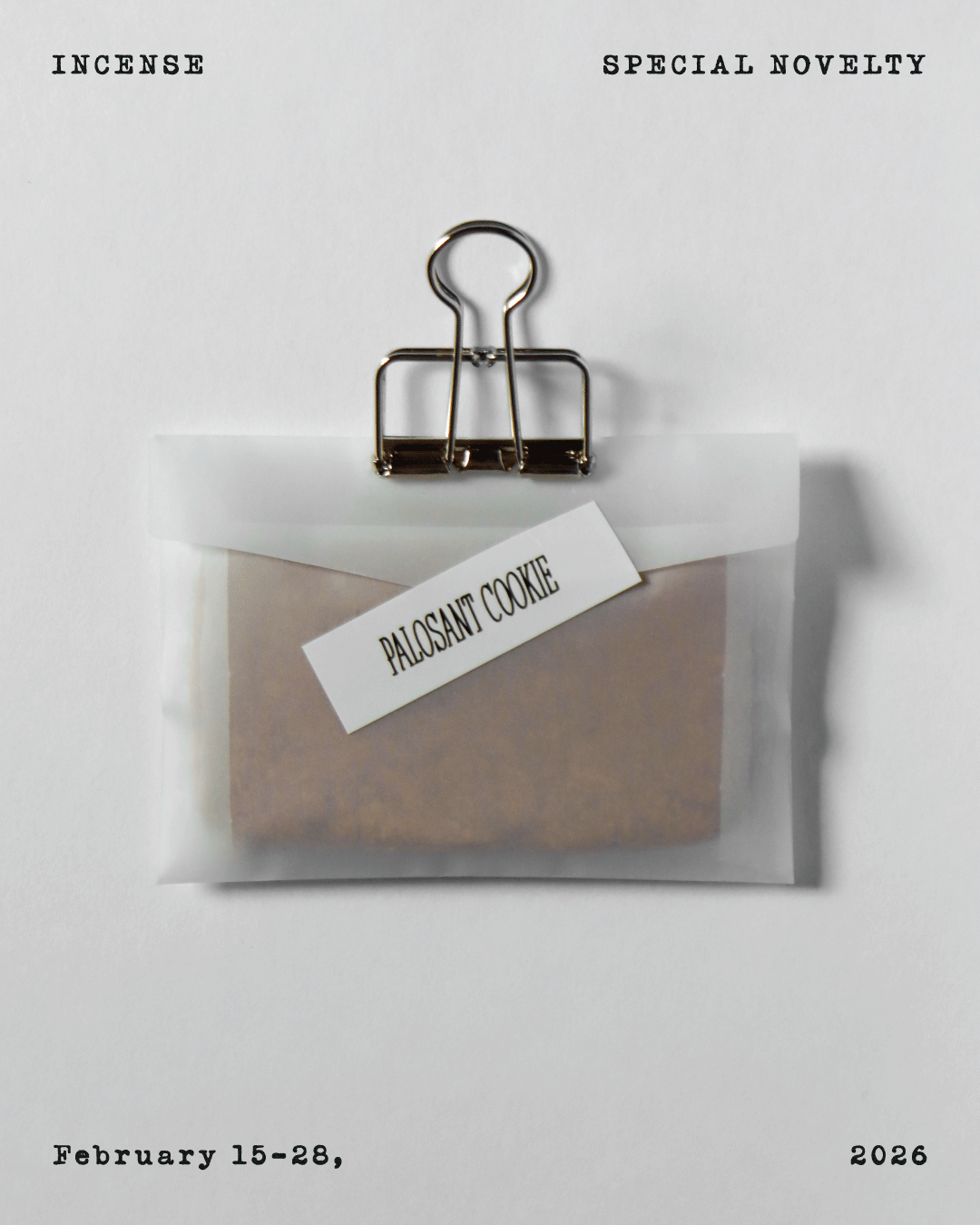 【※ SPECIAL EVENT 】パロサント入りインセンスクッキーをプレゼント