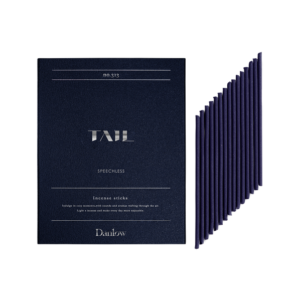 ※数量限定再販【TAIL×Danlow】 インセンススティック  -SPEECHLESS(スピーチレス)- Danlowお香立て＆TAILライター付きセットBOX