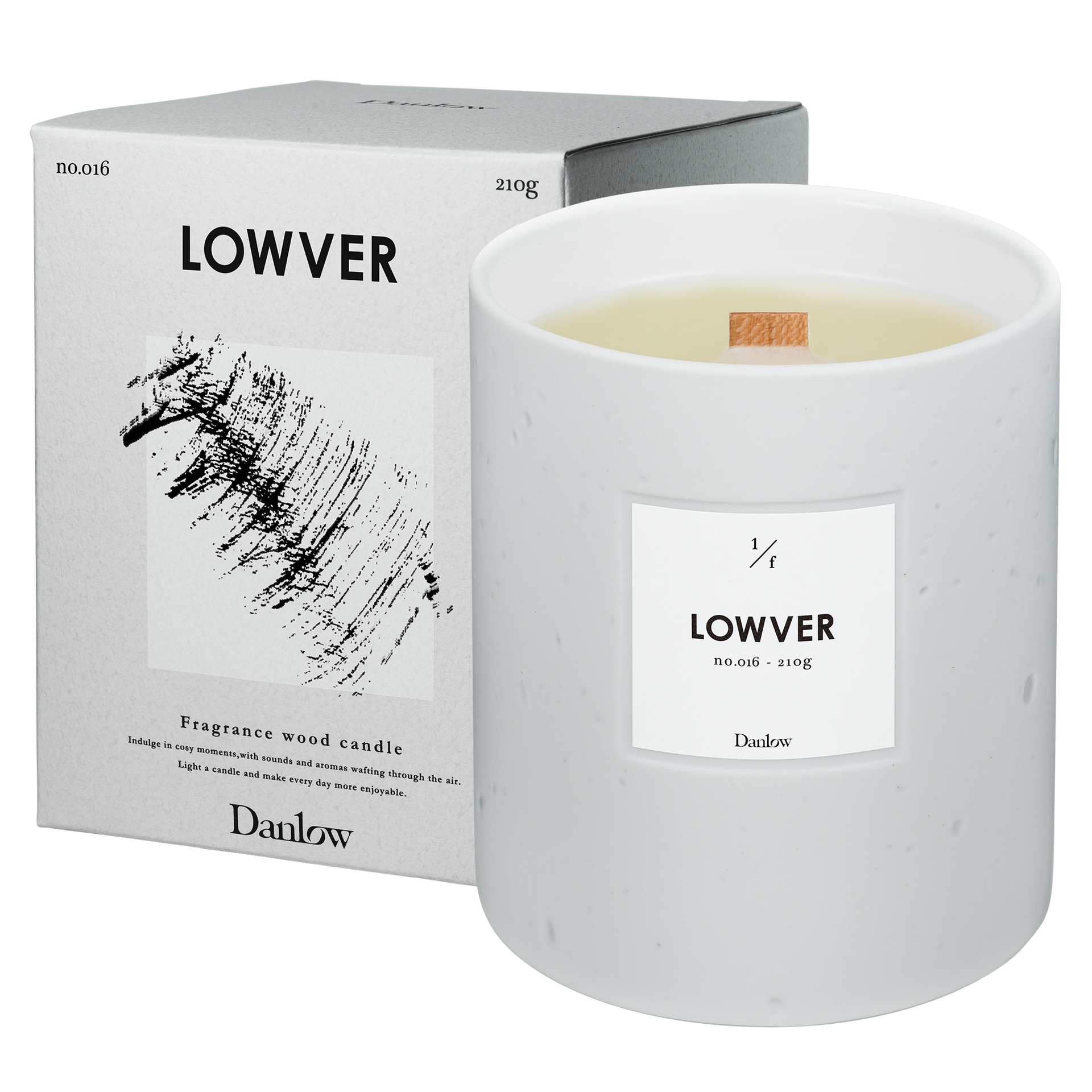 LOWVER フレグランスウッドキャンドル 210g フレグランスウッドキャンドル - LOWVER(ローヴァー) -